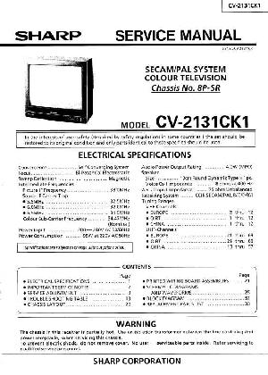 Сервисная инструкция Sharp CV-2131CK1 ― Manual-Shop.ru