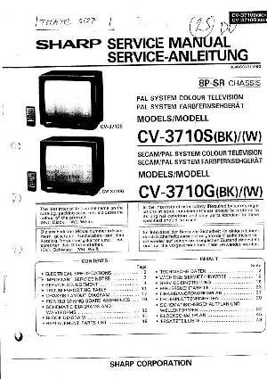 Сервисная инструкция Sharp CV-3710S ― Manual-Shop.ru