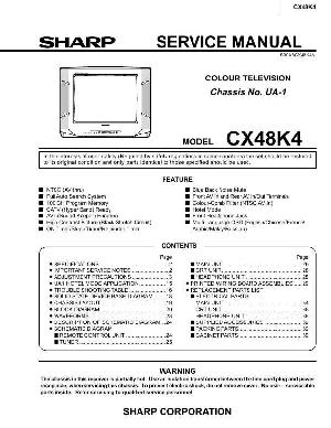 Сервисная инструкция Sharp CX48K4 ― Manual-Shop.ru