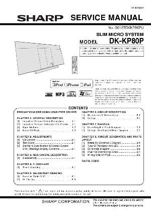 Сервисная инструкция Sharp DK-KP80P ― Manual-Shop.ru