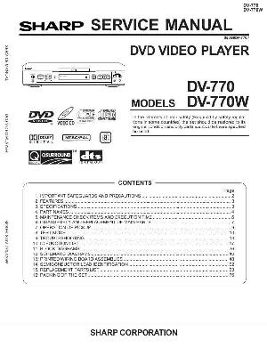 Service manual Sharp DV-770W ― Manual-Shop.ru