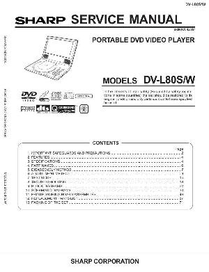 Сервисная инструкция Sharp DV-L80W ― Manual-Shop.ru