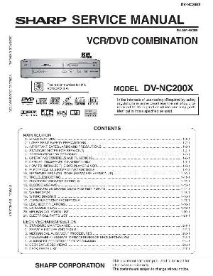 Сервисная инструкция Sharp DV-NC200X ― Manual-Shop.ru