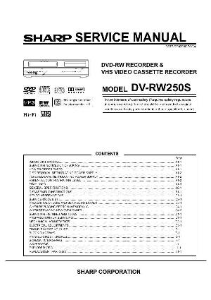 Сервисная инструкция Sharp DV-RW250S ― Manual-Shop.ru