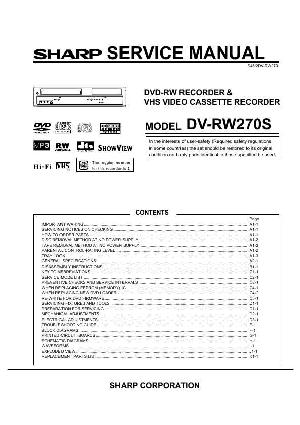 Сервисная инструкция Sharp DV-RW270S ― Manual-Shop.ru