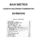 Service manual Sharp DV-RW550U