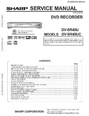 Сервисная инструкция Sharp DV-SR45U ― Manual-Shop.ru