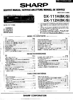 Сервисная инструкция Sharp DX-111H, DX-112H ― Manual-Shop.ru