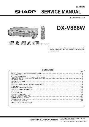 Сервисная инструкция Sharp DX-V888W ― Manual-Shop.ru