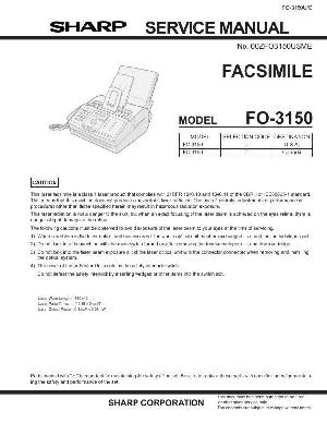 Сервисная инструкция Sharp FO-3150 ― Manual-Shop.ru