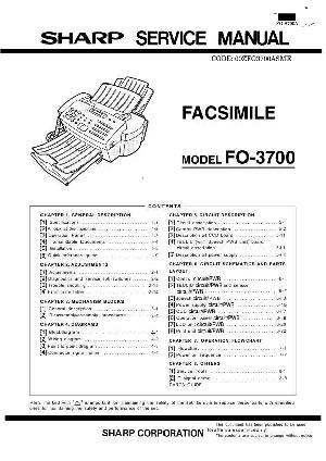 Сервисная инструкция Sharp FO-3700 ― Manual-Shop.ru