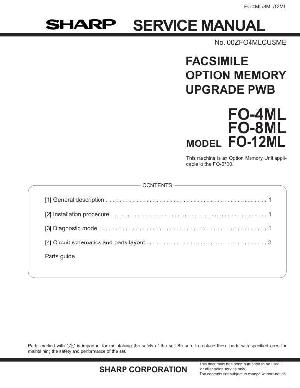 Сервисная инструкция Sharp FO-4ML, FO-8ML, FO-12ML ― Manual-Shop.ru