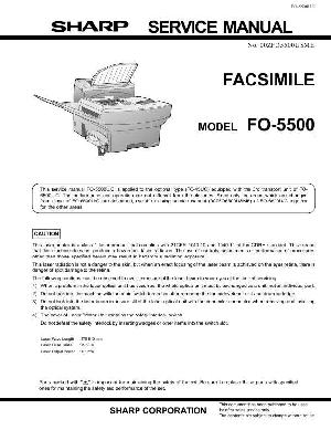 Сервисная инструкция Sharp FO-5500 ― Manual-Shop.ru