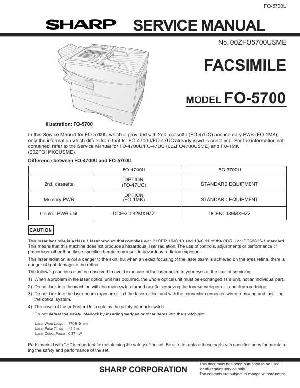 Сервисная инструкция Sharp FO-5700 ― Manual-Shop.ru