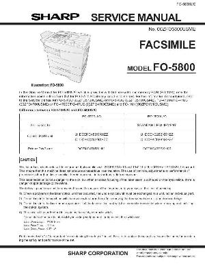 Сервисная инструкция Sharp FO-5800 ― Manual-Shop.ru