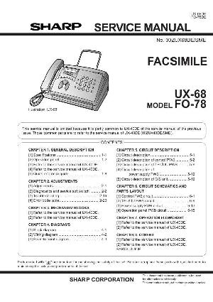 Service manual Sharp FO-78, UX-68 ― Manual-Shop.ru