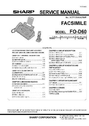 Сервисная инструкция Sharp FO-D60 ― Manual-Shop.ru