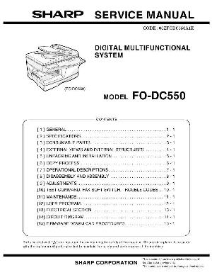 Service manual Sharp FO-DC550 ― Manual-Shop.ru