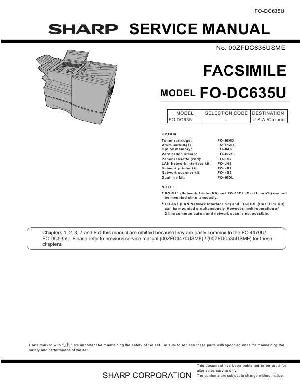 Сервисная инструкция Sharp FO-DC635U ― Manual-Shop.ru
