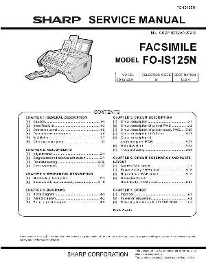 Сервисная инструкция Sharp FO-IS125N ― Manual-Shop.ru