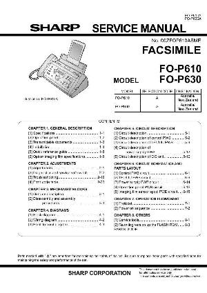 Сервисная инструкция Sharp FO-P610, FO-P630 ― Manual-Shop.ru