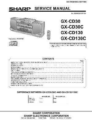 Сервисная инструкция Sharp GX-CD30, GX-130 ― Manual-Shop.ru
