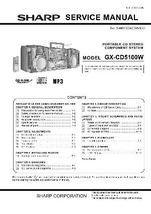Service manual SHARP GX-CD5100W ― Manual-Shop.ru