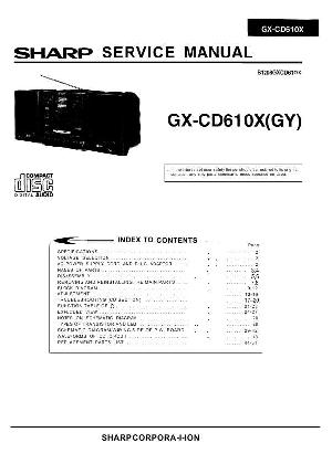 Сервисная инструкция Sharp GX-CD610X ― Manual-Shop.ru