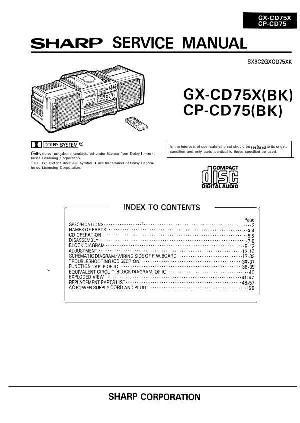Service manual Sharp GX-CD75, CP-CD75 ― Manual-Shop.ru