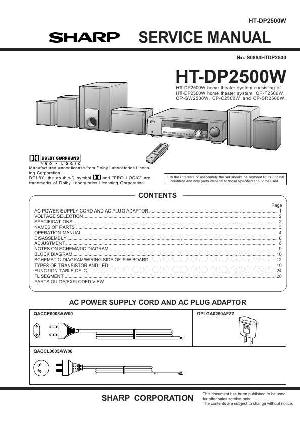Сервисная инструкция Sharp HT-DP2500W ― Manual-Shop.ru