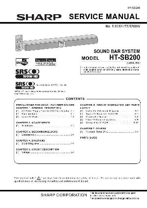 Сервисная инструкция Sharp HT-SB200 ― Manual-Shop.ru