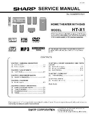 Сервисная инструкция SHARP HT-X1 ― Manual-Shop.ru