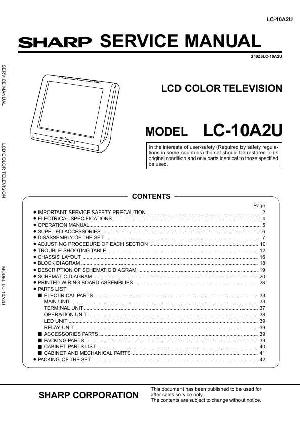 Сервисная инструкция Sharp LC-10A2U ― Manual-Shop.ru