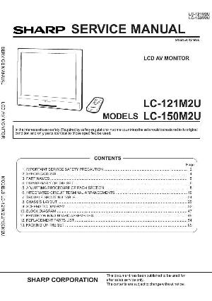 Сервисная инструкция Sharp LC-121M2U, LC-150M2U ― Manual-Shop.ru