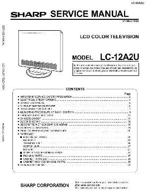 Сервисная инструкция Sharp LC-12A2U ― Manual-Shop.ru