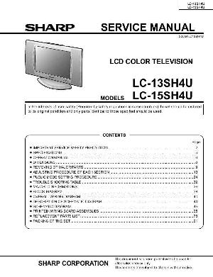 Сервисная инструкция Sharp LC-13SH4U, LC-15SH4U ― Manual-Shop.ru