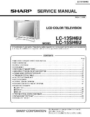 Сервисная инструкция Sharp LC-13SH6U, LC-15SH6U ― Manual-Shop.ru