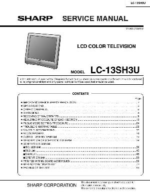 Сервисная инструкция Sharp LC-13SH3U ― Manual-Shop.ru