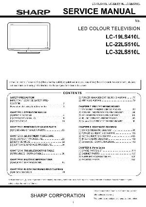 Сервисная инструкция SHARP LC-19LS410L, LC-22LS510L, LC-32LS510L ― Manual-Shop.ru
