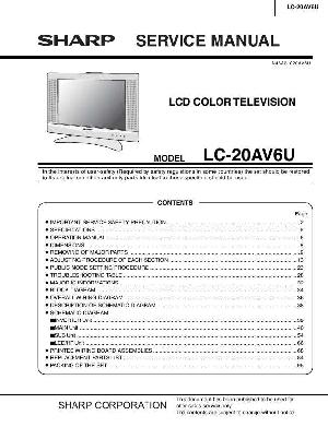 Service manual Sharp LC-20AV6U ― Manual-Shop.ru