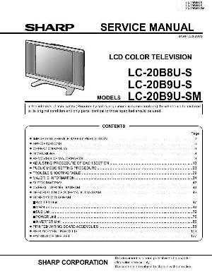 Сервисная инструкция Sharp LC-20B8U, LC-20B9U ― Manual-Shop.ru