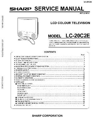 Сервисная инструкция Sharp LC-20C2E ― Manual-Shop.ru