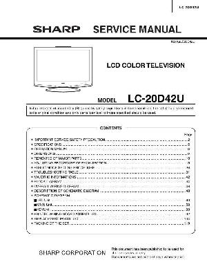 Service manual Sharp LC-20D42U ― Manual-Shop.ru