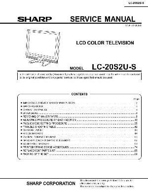 Service manual Sharp LC-20S2U-S ― Manual-Shop.ru