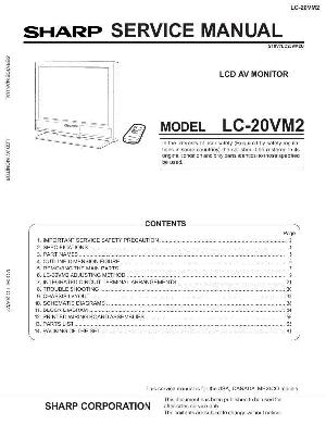 Сервисная инструкция Sharp LC-20VM2 ― Manual-Shop.ru
