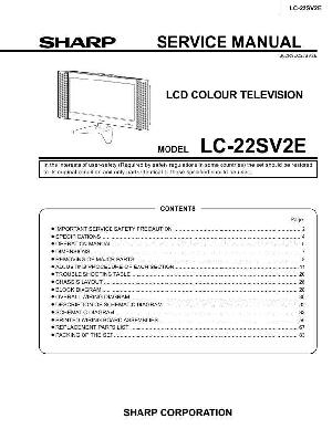 Сервисная инструкция Sharp LC-22SV2E ― Manual-Shop.ru