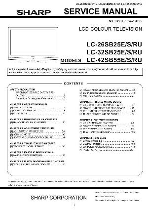 Сервисная инструкция SHARP LC-26SB25RU, LC-32SB25RU, LC-42SB25RU ― Manual-Shop.ru