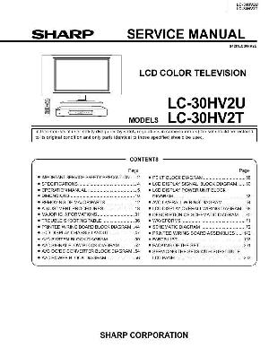 Сервисная инструкция Sharp LC-30HV2U, LC-30HV2T ― Manual-Shop.ru