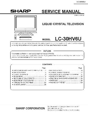 Сервисная инструкция Sharp LC-30HV6U ― Manual-Shop.ru