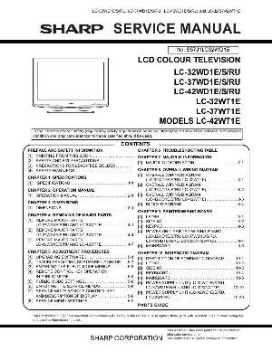 Сервисная инструкция Sharp LC-32WT1E, LC-37WT1E, LC-42WT1E ― Manual-Shop.ru